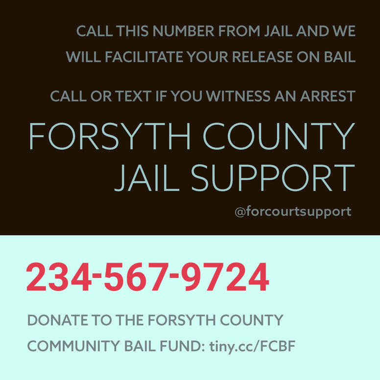 The jail support hotline info, (234) 567-9724